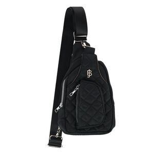 Julia Buxton Women's Nylon Quilted Sling Bag